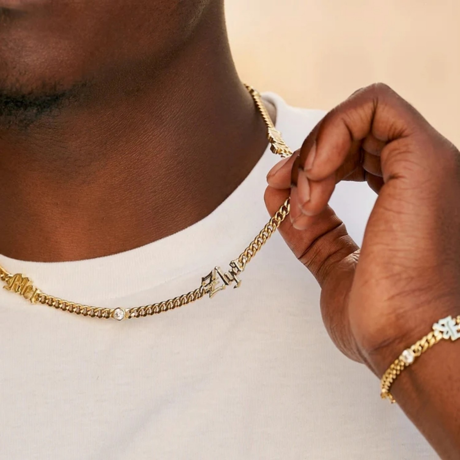 Cuban Link Chain 12Mm - Colar Personalizado com Nome em Estilo