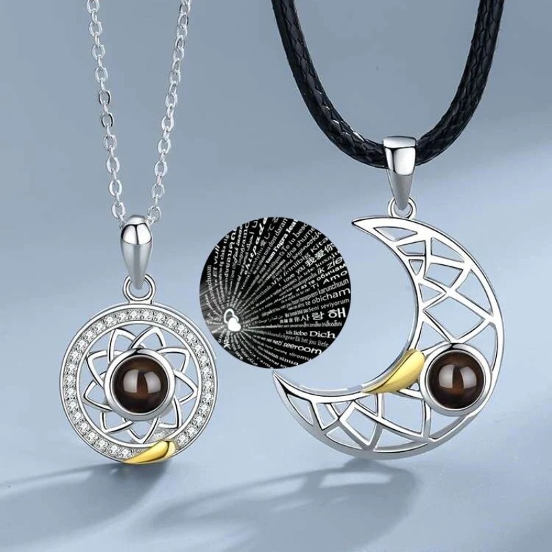 Magnetic Couple Matching Necklaces - 1 par de casal magnético combinando