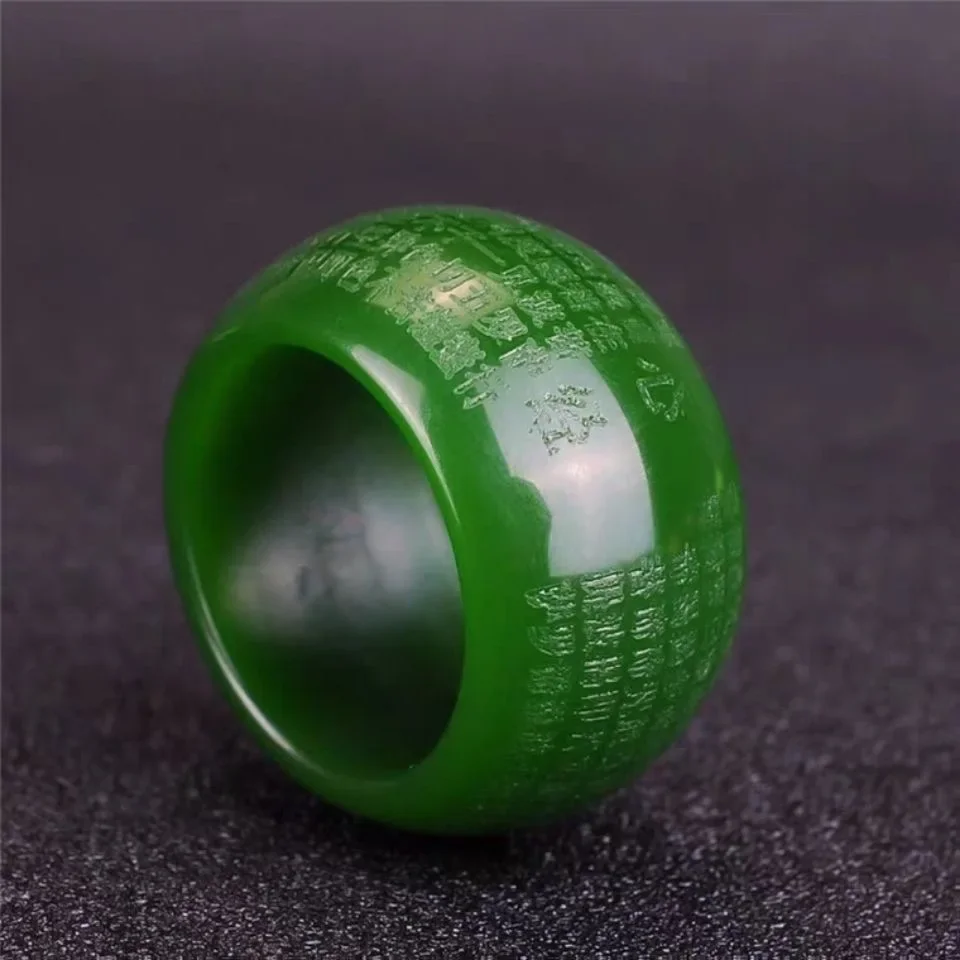 Rings - Anel de Jade Verde Natural 22mm,