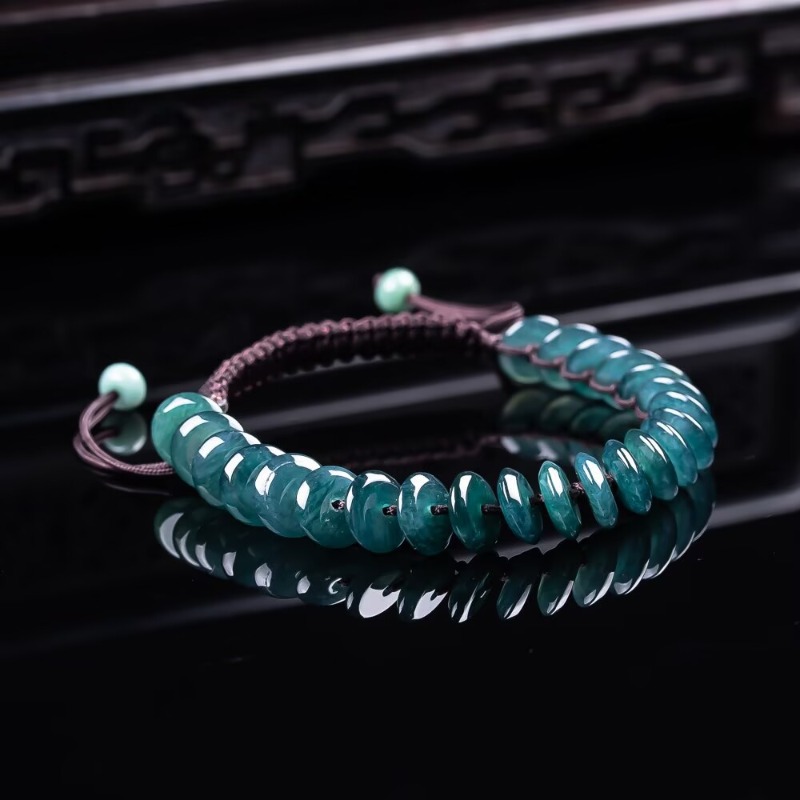 Bracelets - Pulseira de Contas Abacus de Esmeralda