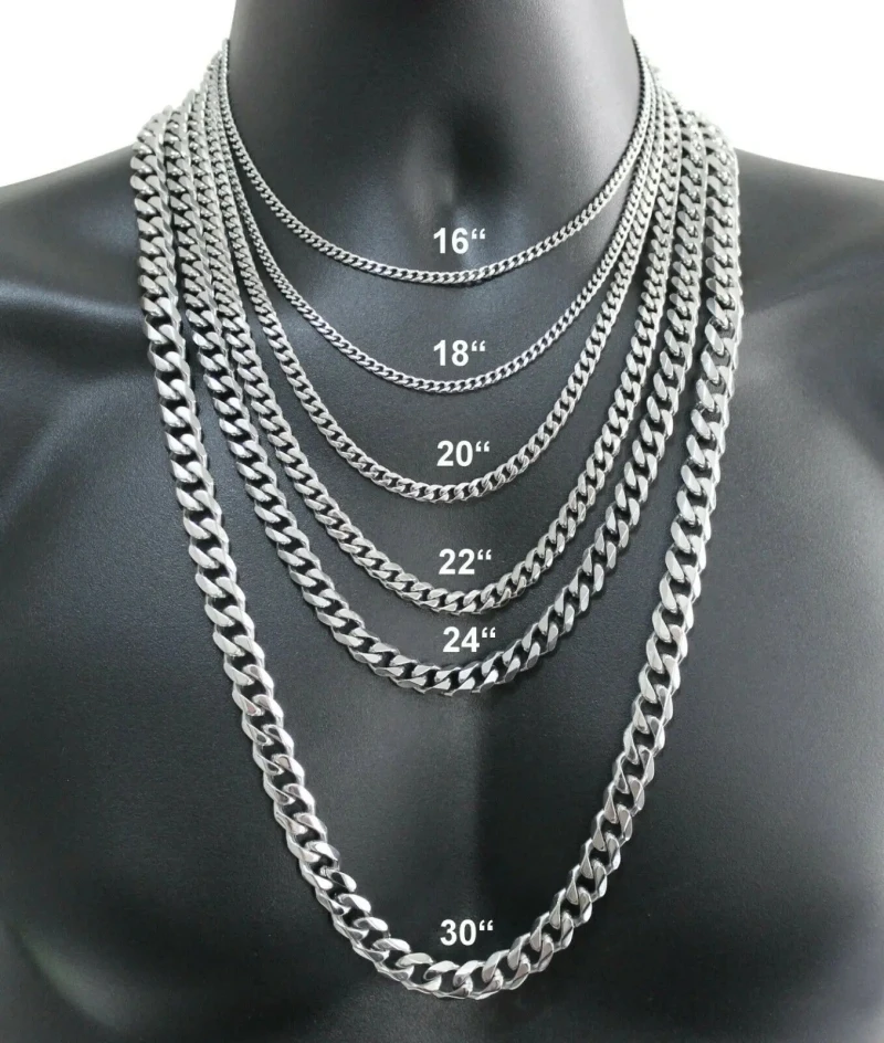 Cuban Link Chain 12Mm - Colar de prata esterlina 925 masculino