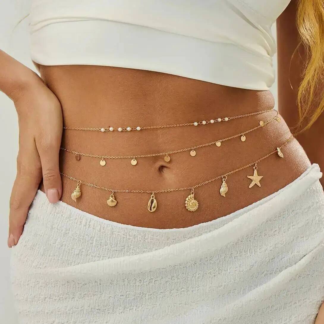Body Jewelry - z 3 pçs/set boho estrela do