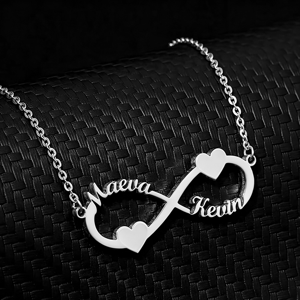 Custom Name Necklace Stainless Steel - Colar com nome personalizado, pingente de