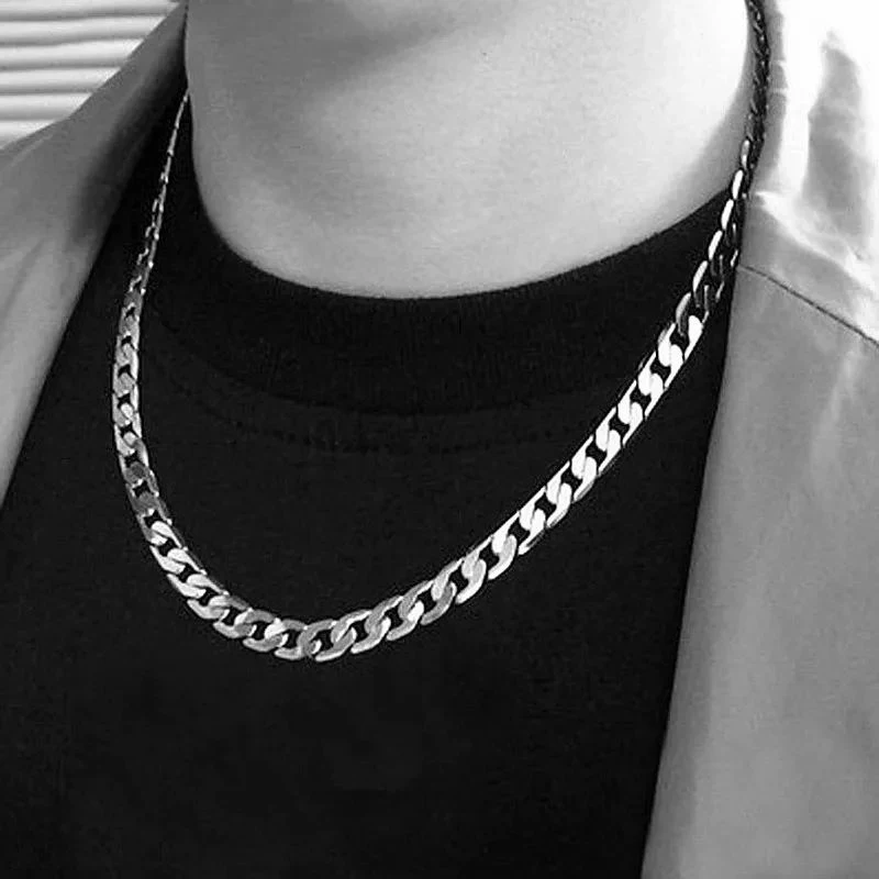 Cuban Link Chain 12Mm - Colar de Prata Esterlina 925 para