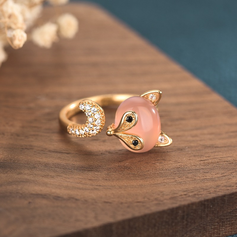 Rings - Anéis de raposa de jade natural