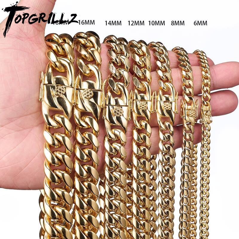 Topgrillz botão de torneira de - Cuban Link Chain 12Mm avaliação e preço