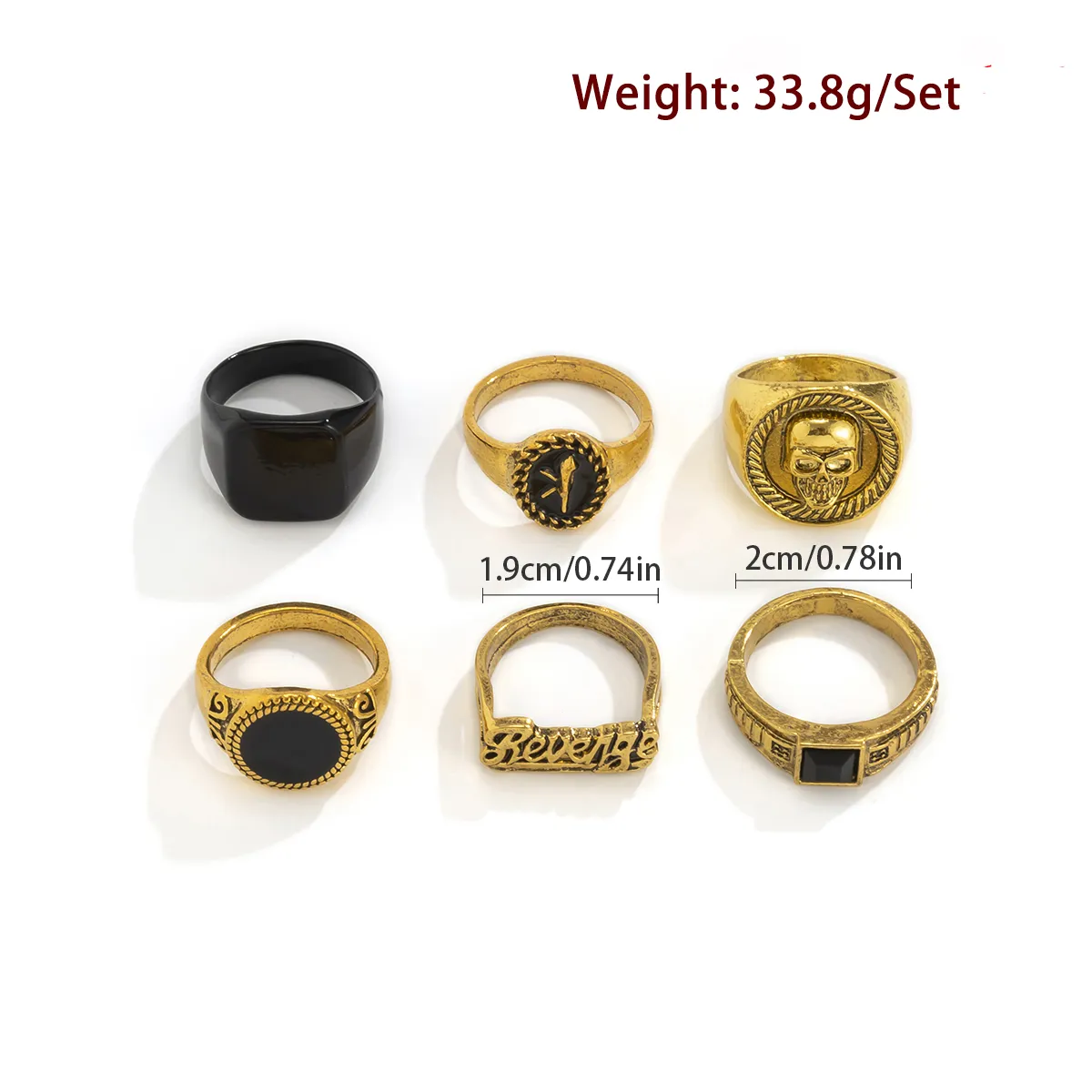 Conjunto vintage de anéis de e - Vintage Punk Knuckle Rings Set avaliação e preço