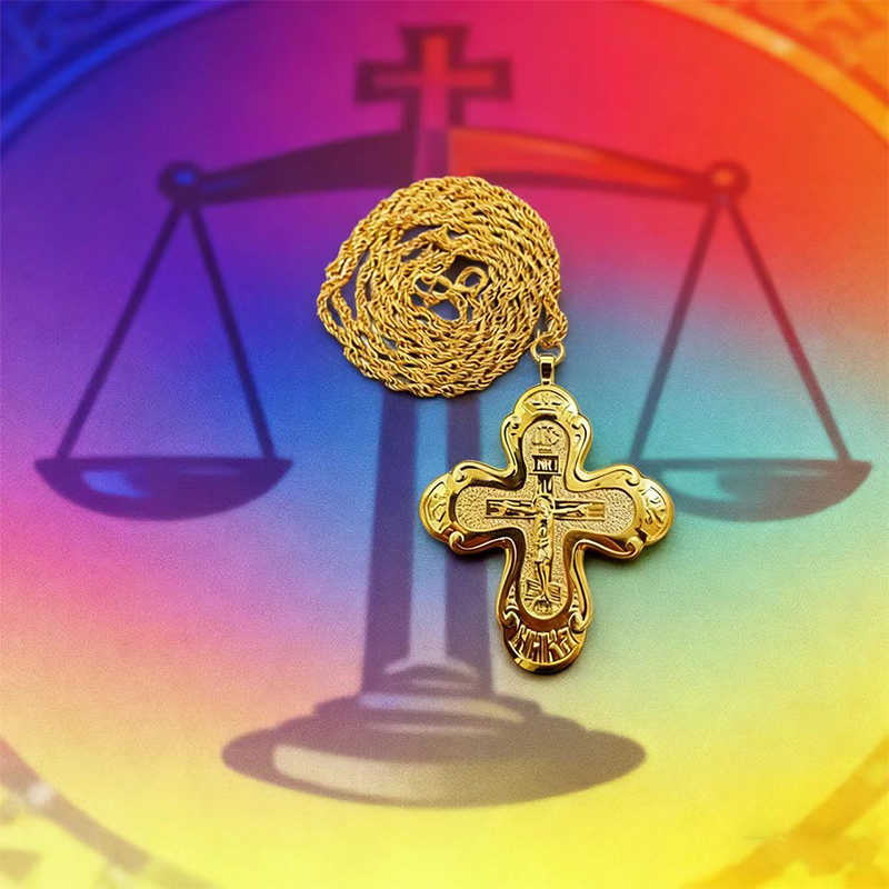 Novo Colar Cruz Pectoral Ortod - Cross Pendant Necklace Gold avaliação e preço