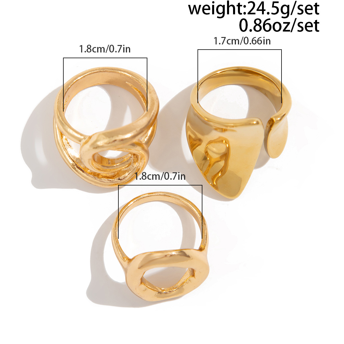 DIEZI 3 pçs/set Nova Moda Punk - Vintage Punk Knuckle Rings Set avaliação e preço