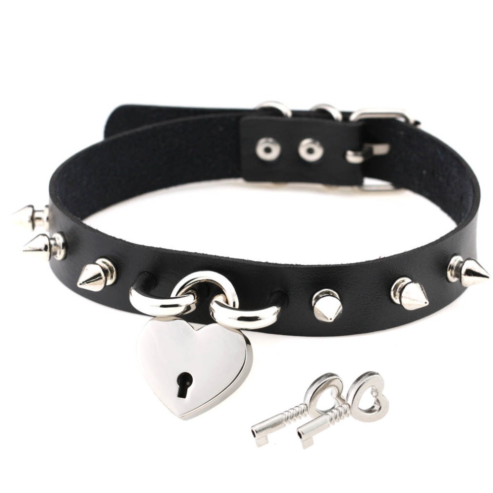 Gargantilha punk com ponta par - Goth Punk Spike Choker avaliação e preço