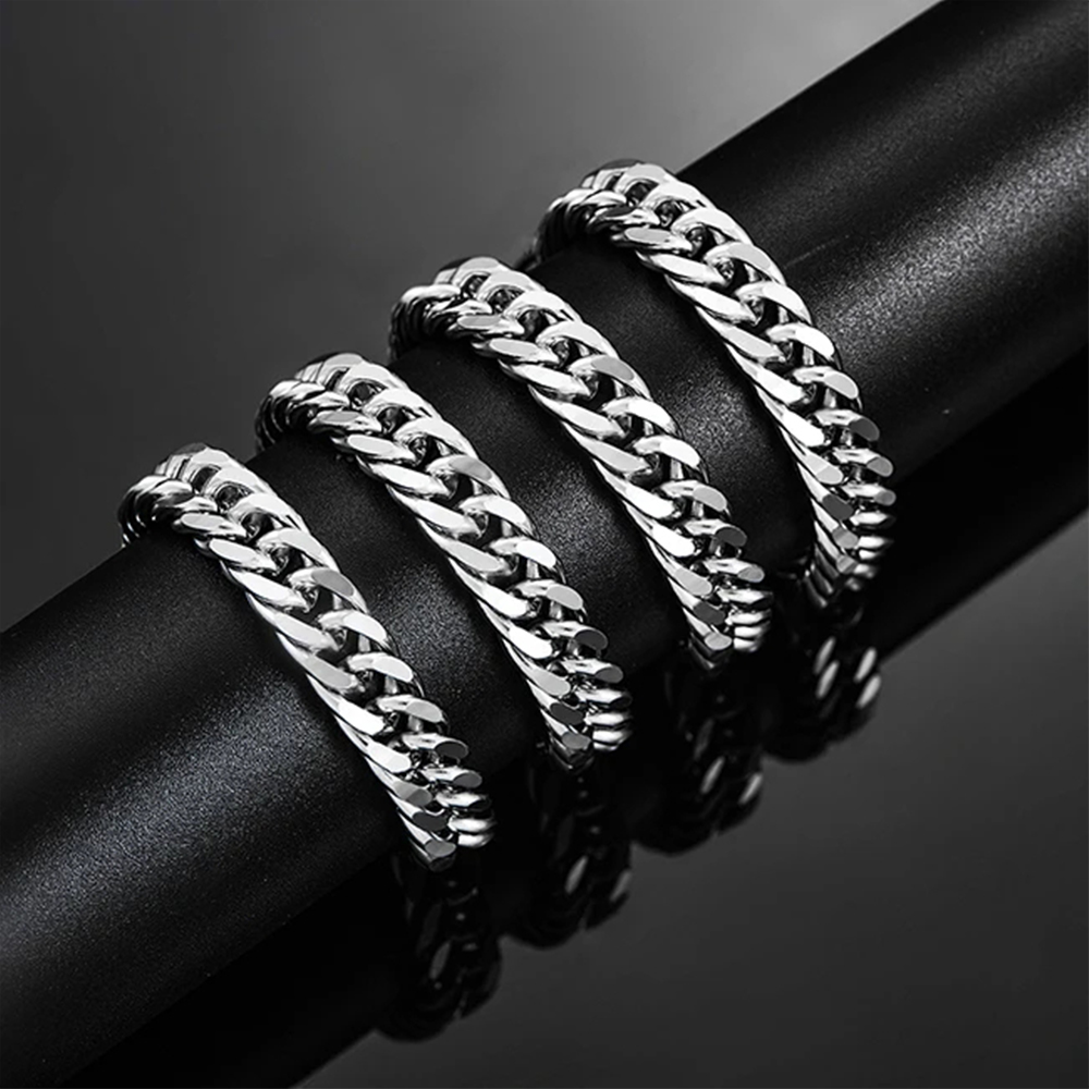 Hiyee 3mm/4mm/5mm/6mm/7mm/8mm  - Cuban Link Chain 12Mm avaliação e preço