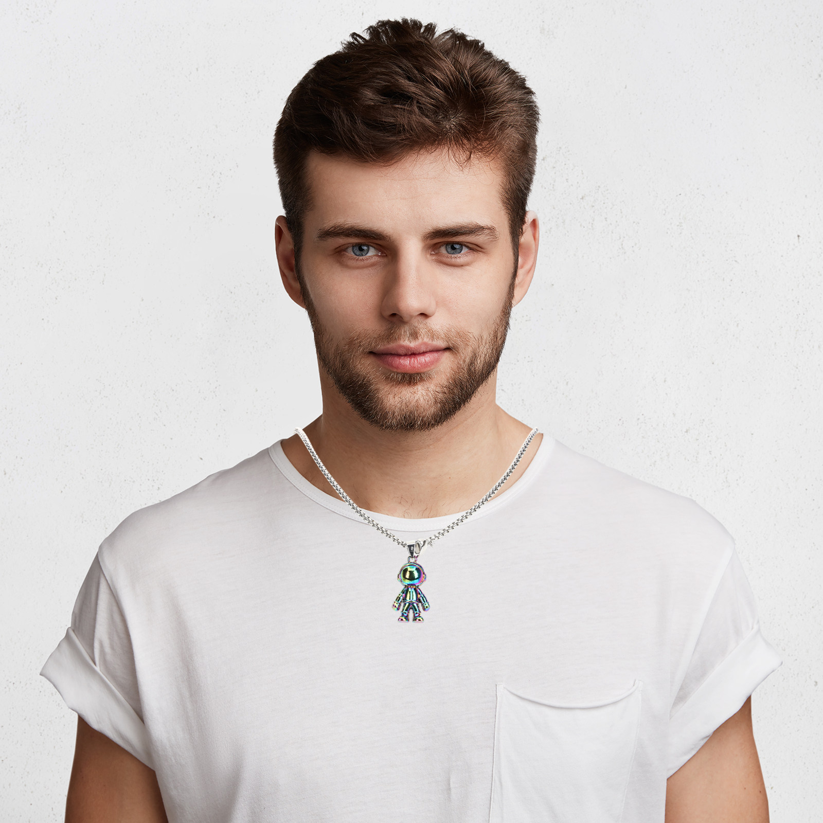 1 par de colares combinados pa - Magnetic Couple Matching Necklaces avaliação e preço