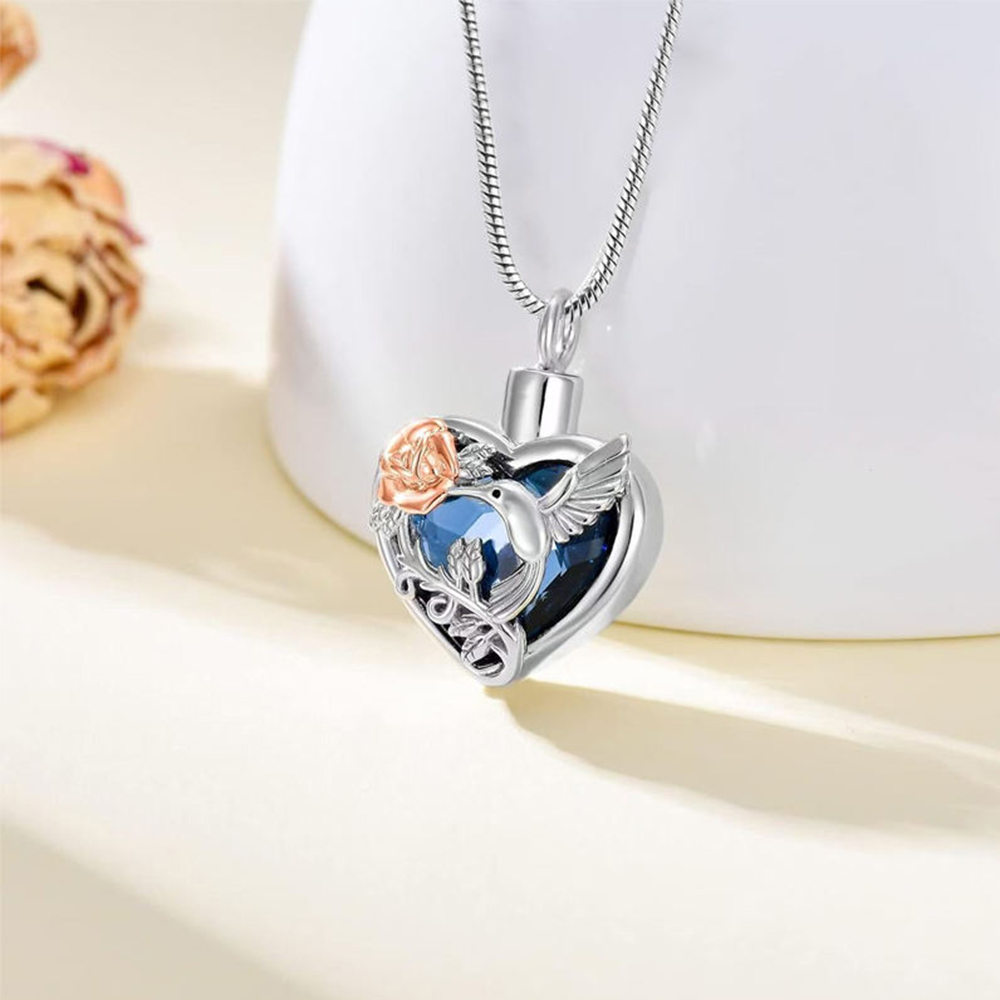 Colar de medalhão de urna de c - Heart Locket Necklace Photo avaliação e preço