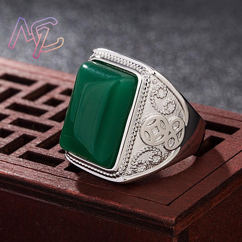 Anéis de jade natural verde, j - Rings avaliação e preço