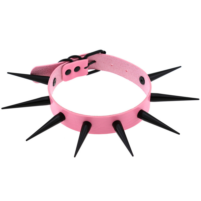 Gargantilha de ponta longa par - Goth Punk Spike Choker avaliação e preço