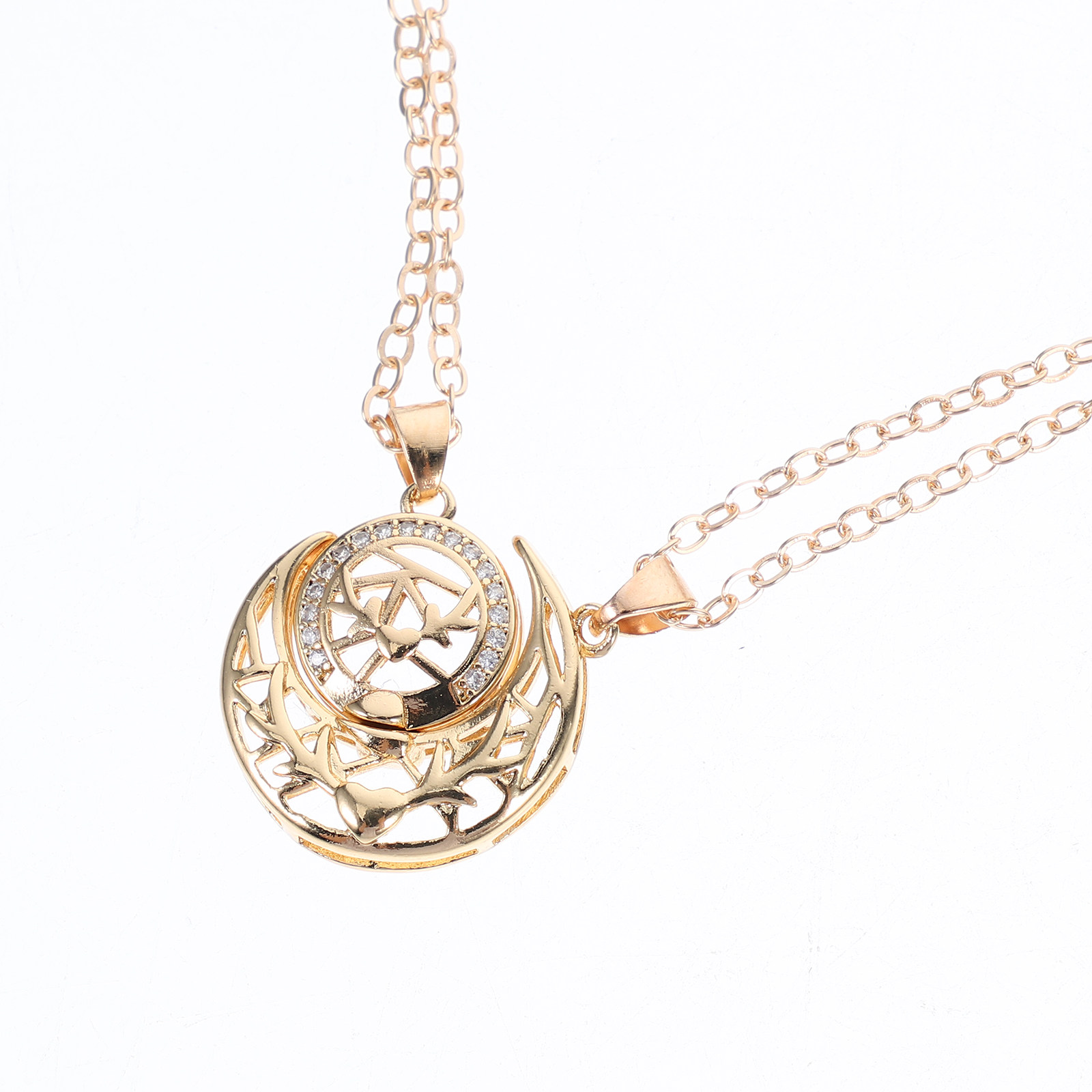1 par de colares sol e lua par - Magnetic Couple Matching Necklaces avaliação e preço