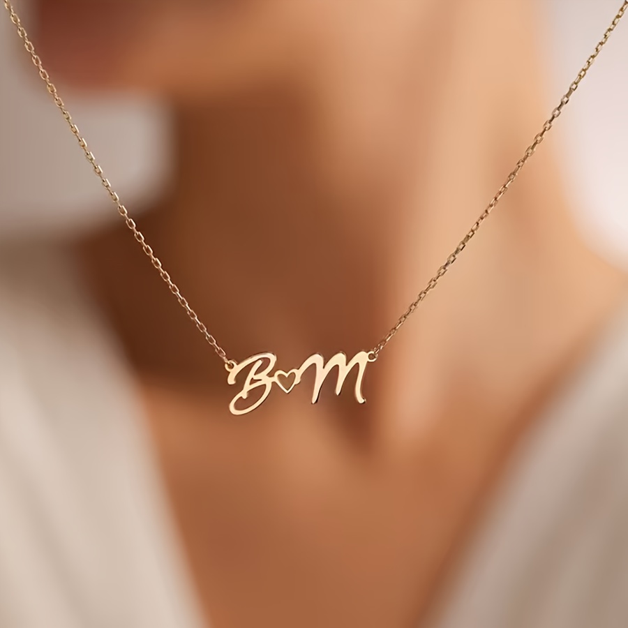 Colares com nome personalizado - Custom Name Necklace Stainless Steel avaliação e preço