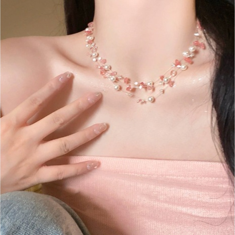 Colorido estrela do mar concha - Layered Pendant Necklace Aesthetic avaliação e preço