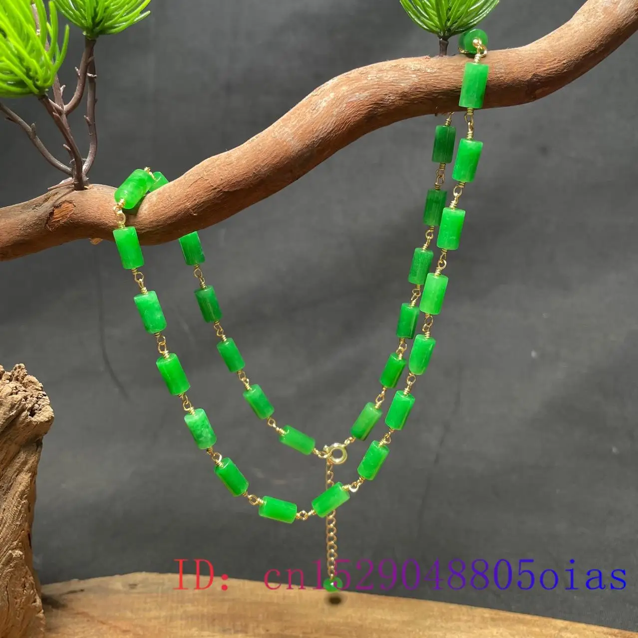 Colar de contas de jade verde  - Necklaces avaliação e preço