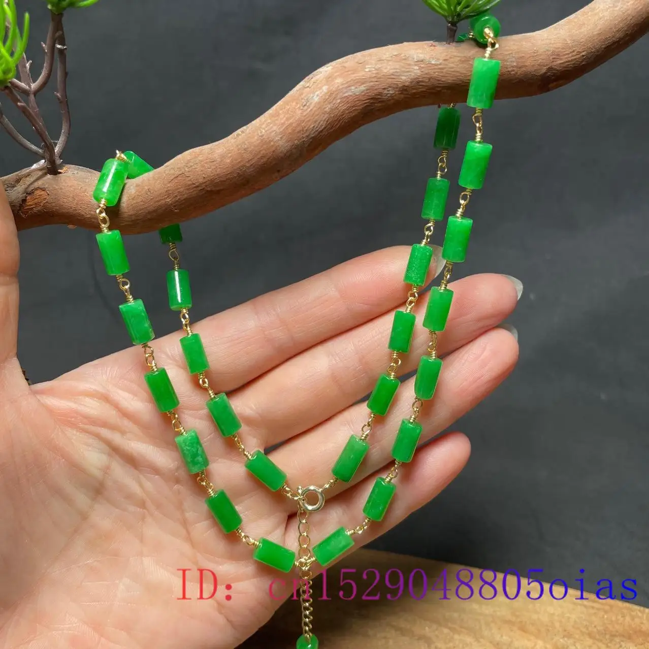 Colar de contas de jade verde  - Necklaces avaliação e preço