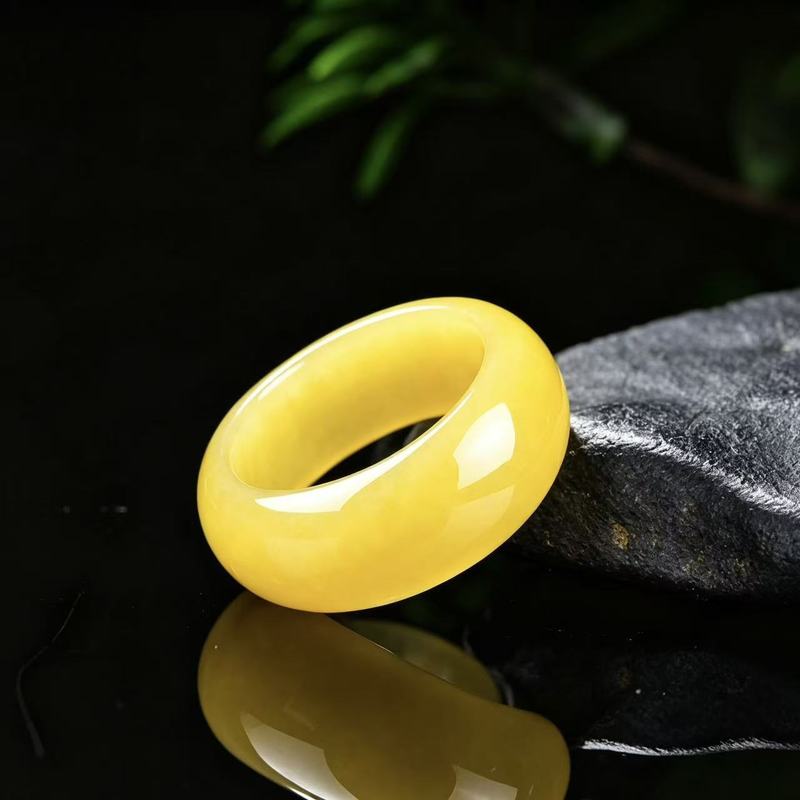 Anel de jadeíta genuína de gra - Rings avaliação e preço
