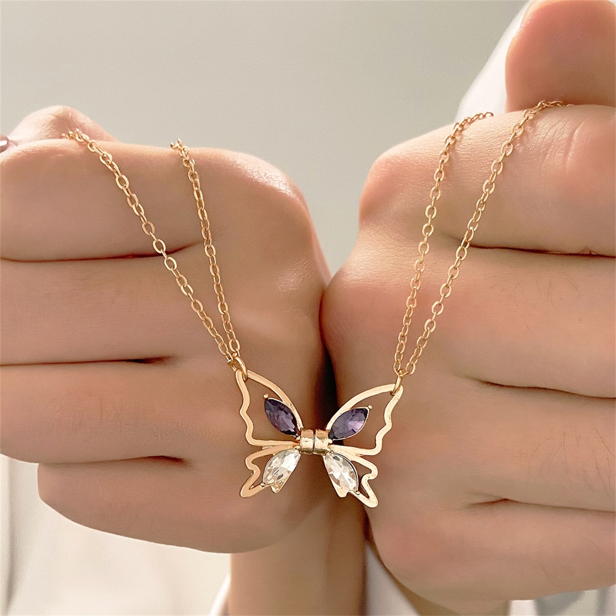 Colar Magnético de Borboleta p - Magnetic Couple Matching Necklaces avaliação e preço