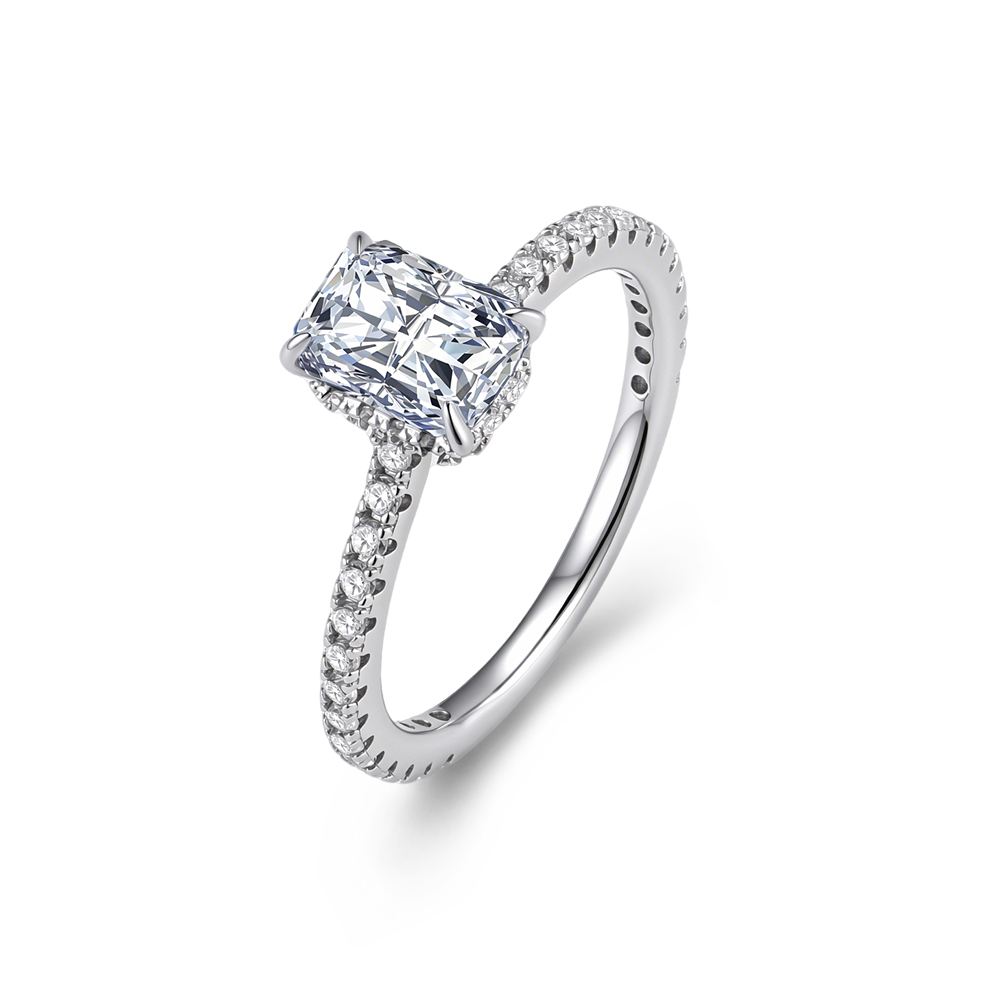 Anel de Noivado e Casamento Fe - Moissanite Engagement Ring 1 Carat avaliação e preço