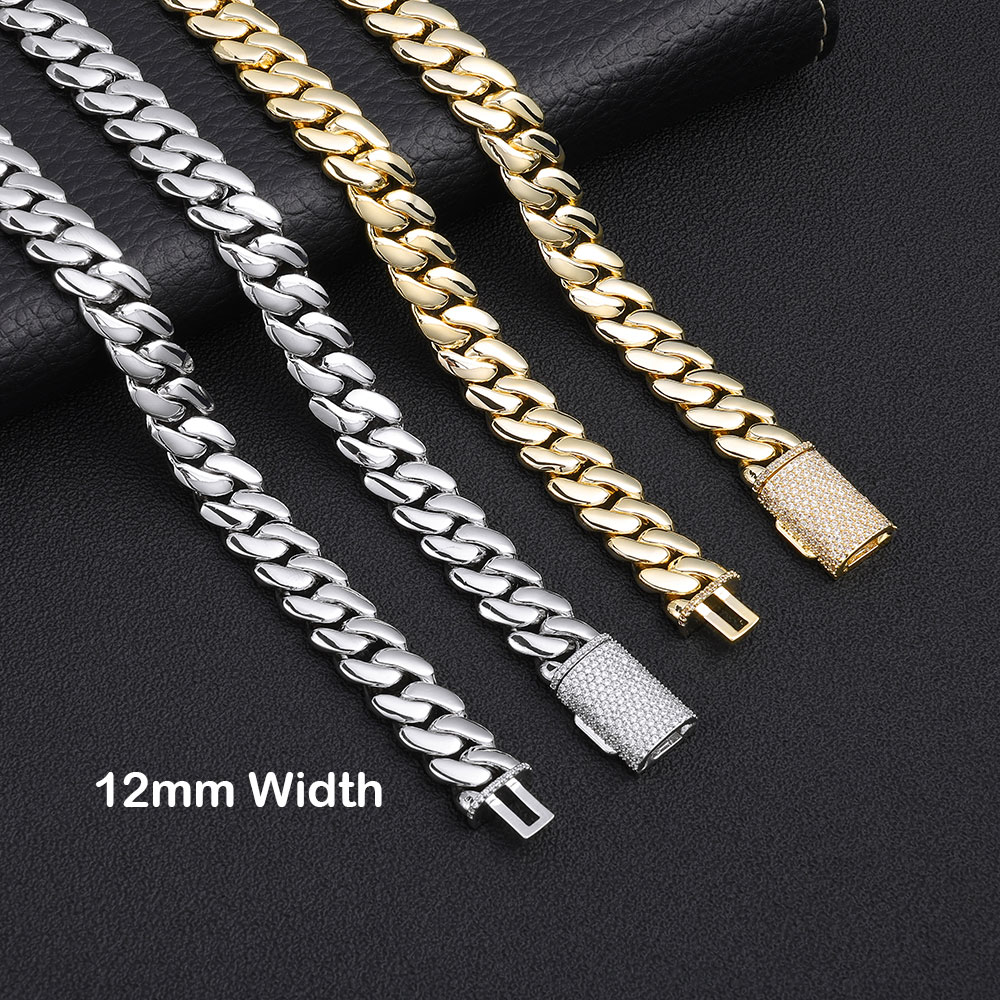 ESKEEM Colar Cubano Banhado a  - Cuban Link Chain 12Mm avaliação e preço