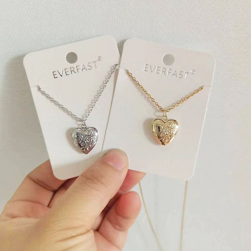 1pc pequeno coração 14mm moldu - Heart Locket Necklace Photo avaliação e preço