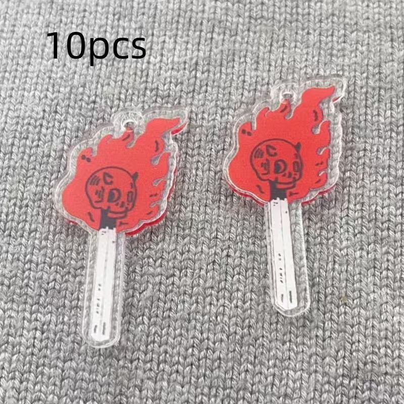 Pingente de crânio em acrílico - Earrings avaliação e preço