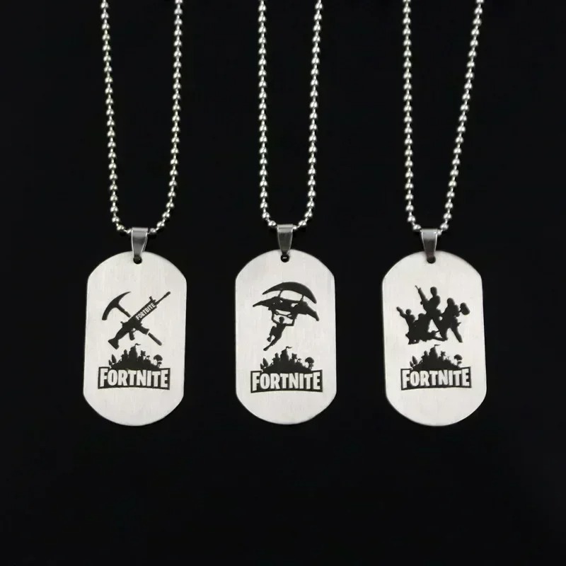 Colar de Anime Fortnite em Aço - Anime Pendant Necklace avaliação e preço