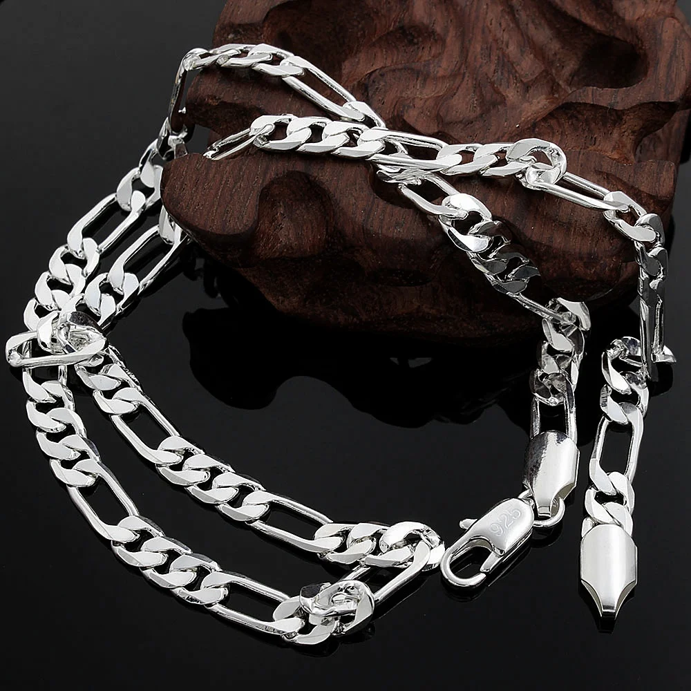 925 prata esterlina 18k ouro c - 925 Sterling Silver Chain Necklace Men avaliação e preço