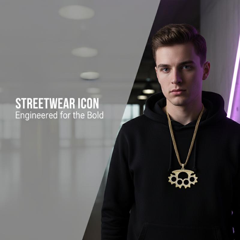 Colar de Pingente de Aço Inoxi - Layered Pendant Necklace Aesthetic avaliação e preço
