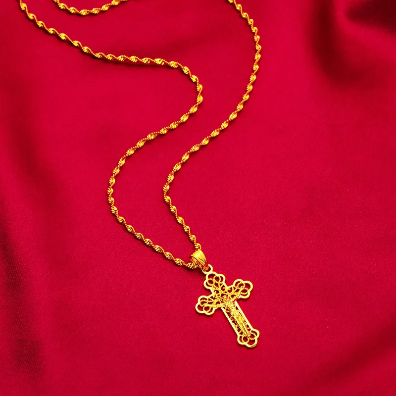 Colar Cruz Dourada Vintage da  - Cross Pendant Necklace Gold avaliação e preço