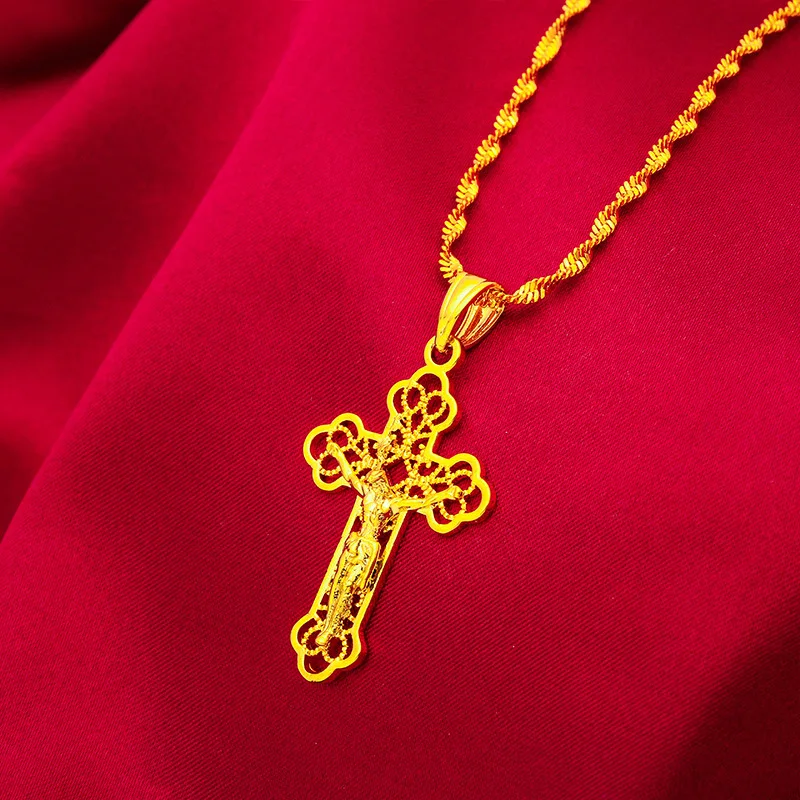 Colar Cruz Dourada Vintage da  - Cross Pendant Necklace Gold avaliação e preço