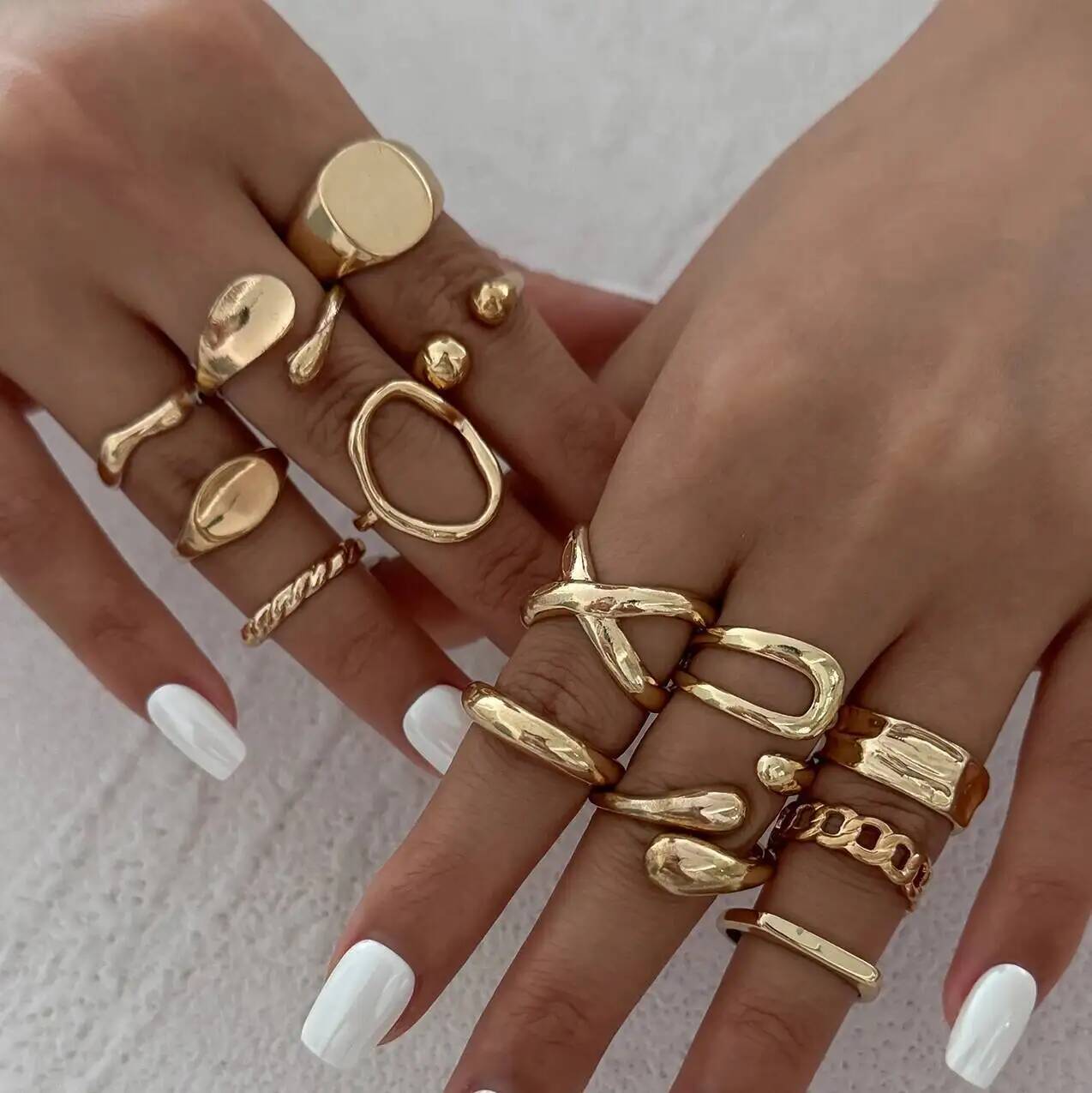 z 14 pçs/set hip hop punk irre - Vintage Punk Knuckle Rings Set avaliação e preço