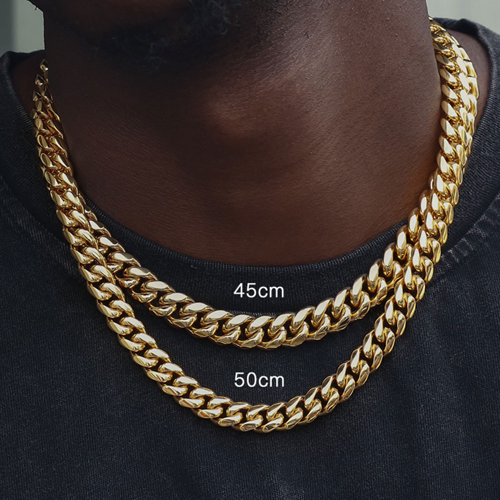 6mm/8mm/10mm/12mm hip-hop alto - Cuban Link Chain 12Mm avaliação e preço