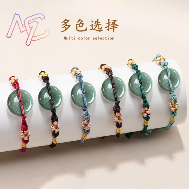 Verde myanmar jadeite donut pu - Bracelets avaliação e preço