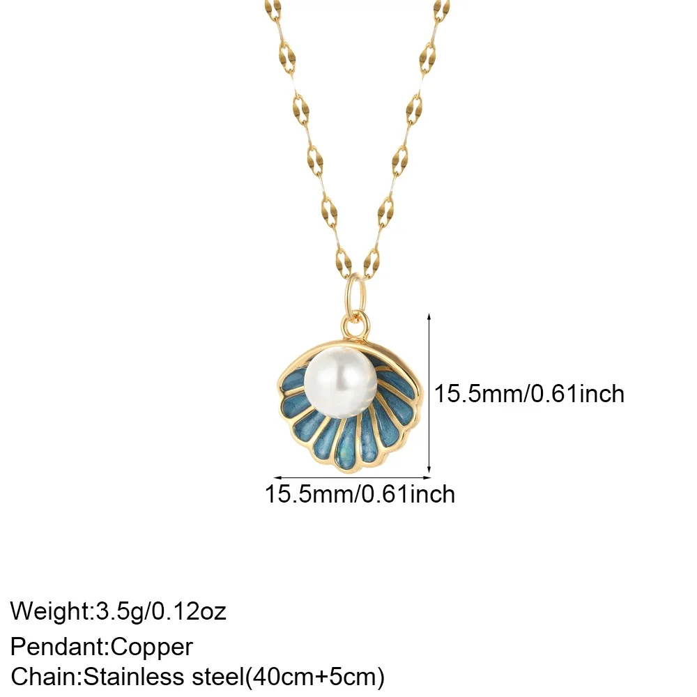 Bonito mar estrela concha diy  - Cross Pendant Necklace Gold avaliação e preço