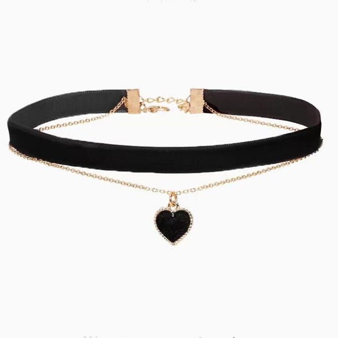 Gargantilha romântica de camad - Layered Pendant Necklace Aesthetic avaliação e preço