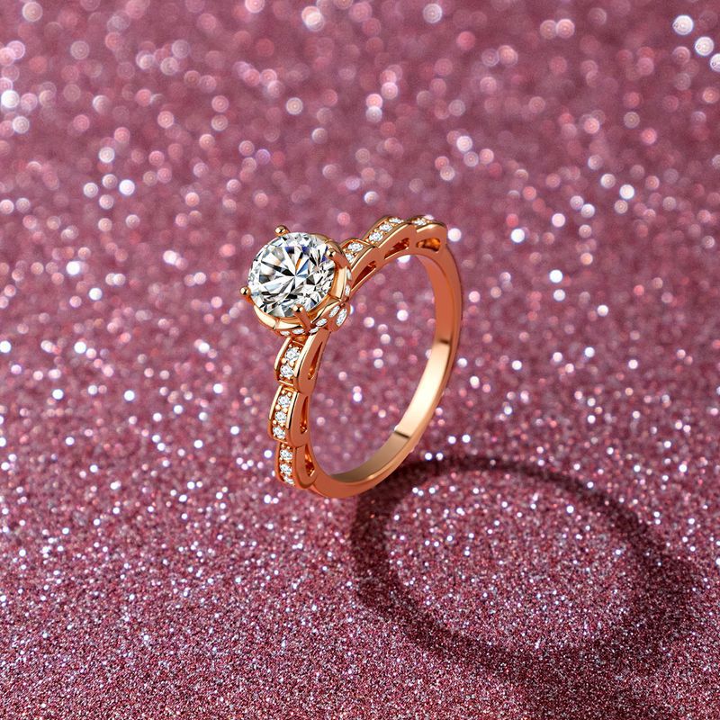 Anel de Buquê de Quatro Garras - Moissanite Engagement Ring 1 Carat avaliação e preço