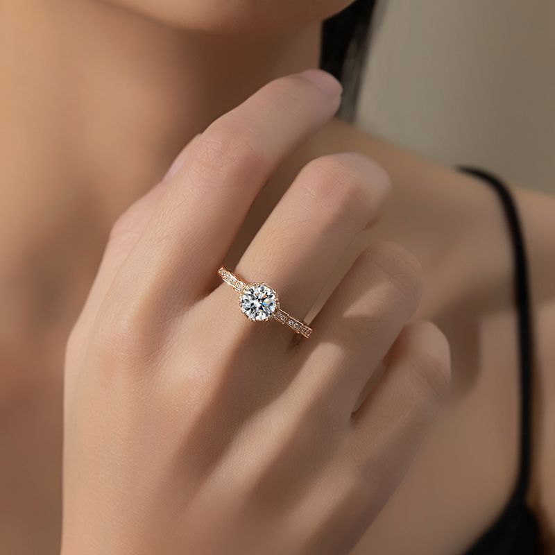 Anel de Buquê de Quatro Garras - Moissanite Engagement Ring 1 Carat avaliação e preço