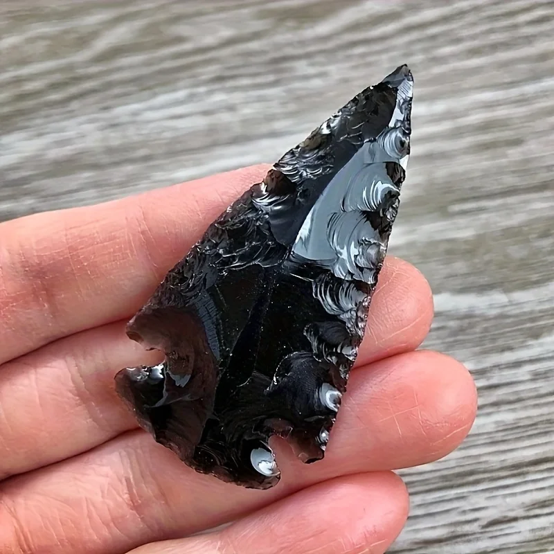 1 pingente de seta de obsidian - Crystal Pendant Necklace Natural Stone avaliação e preço