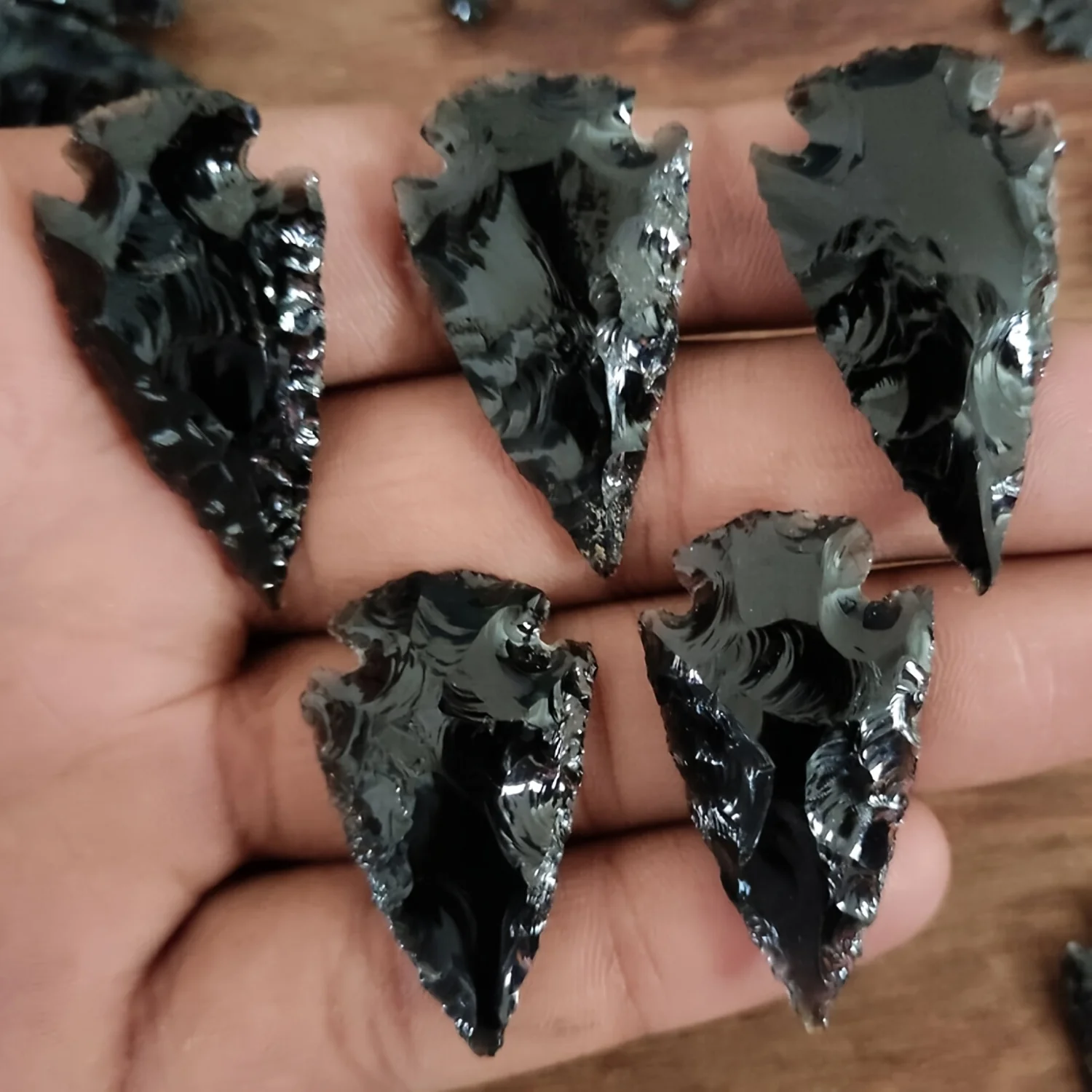 1 pingente de seta de obsidian - Crystal Pendant Necklace Natural Stone avaliação e preço