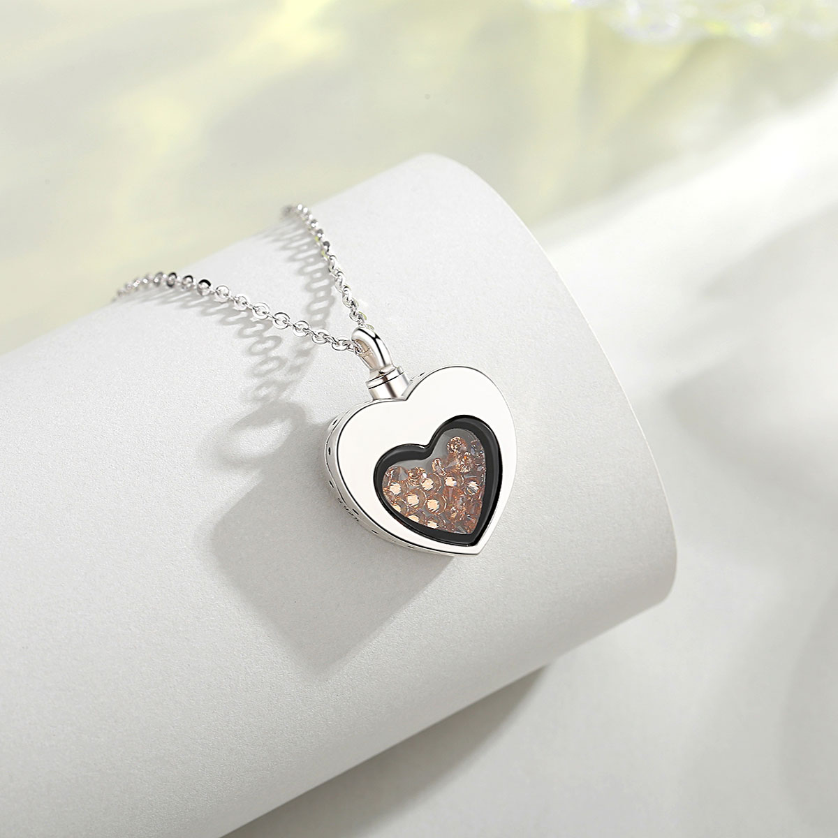 Eudora prata esterlina coração - Heart Locket Necklace Photo avaliação e preço
