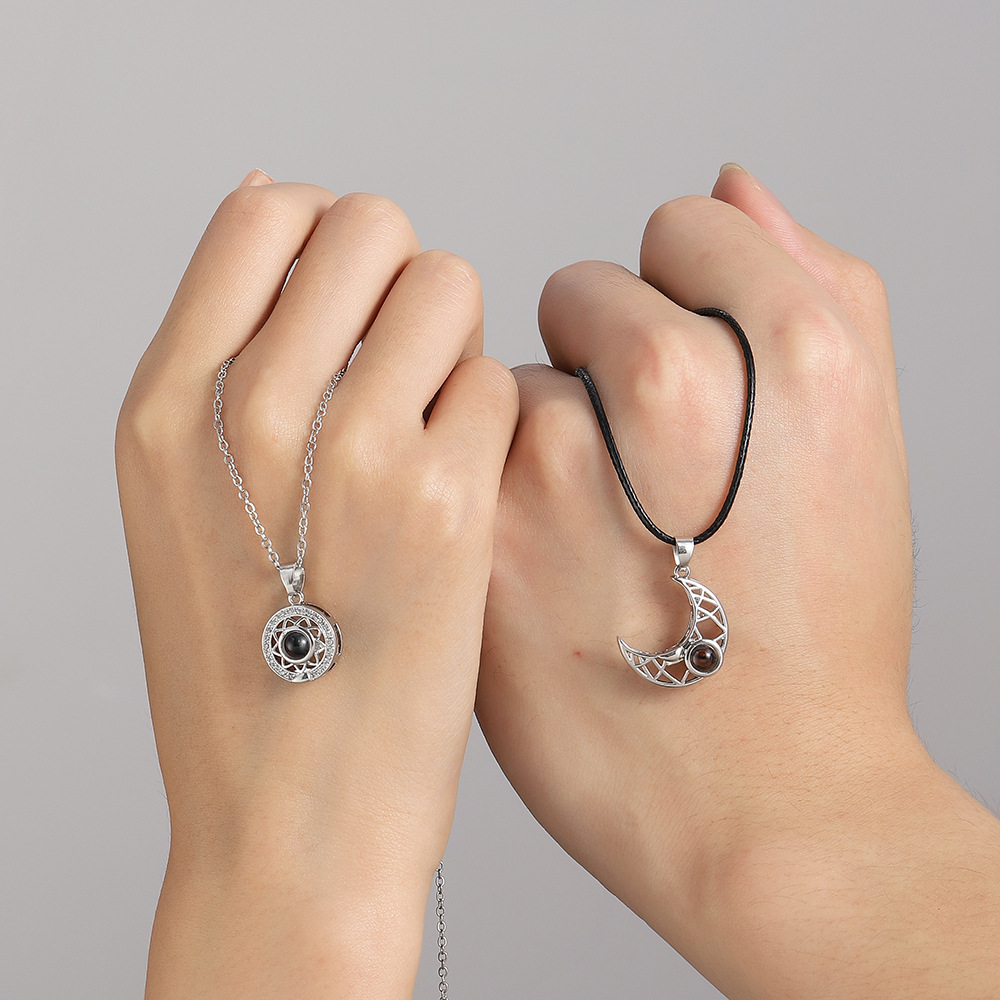 2 pçs casal magnético correspo - Magnetic Couple Matching Necklaces avaliação e preço