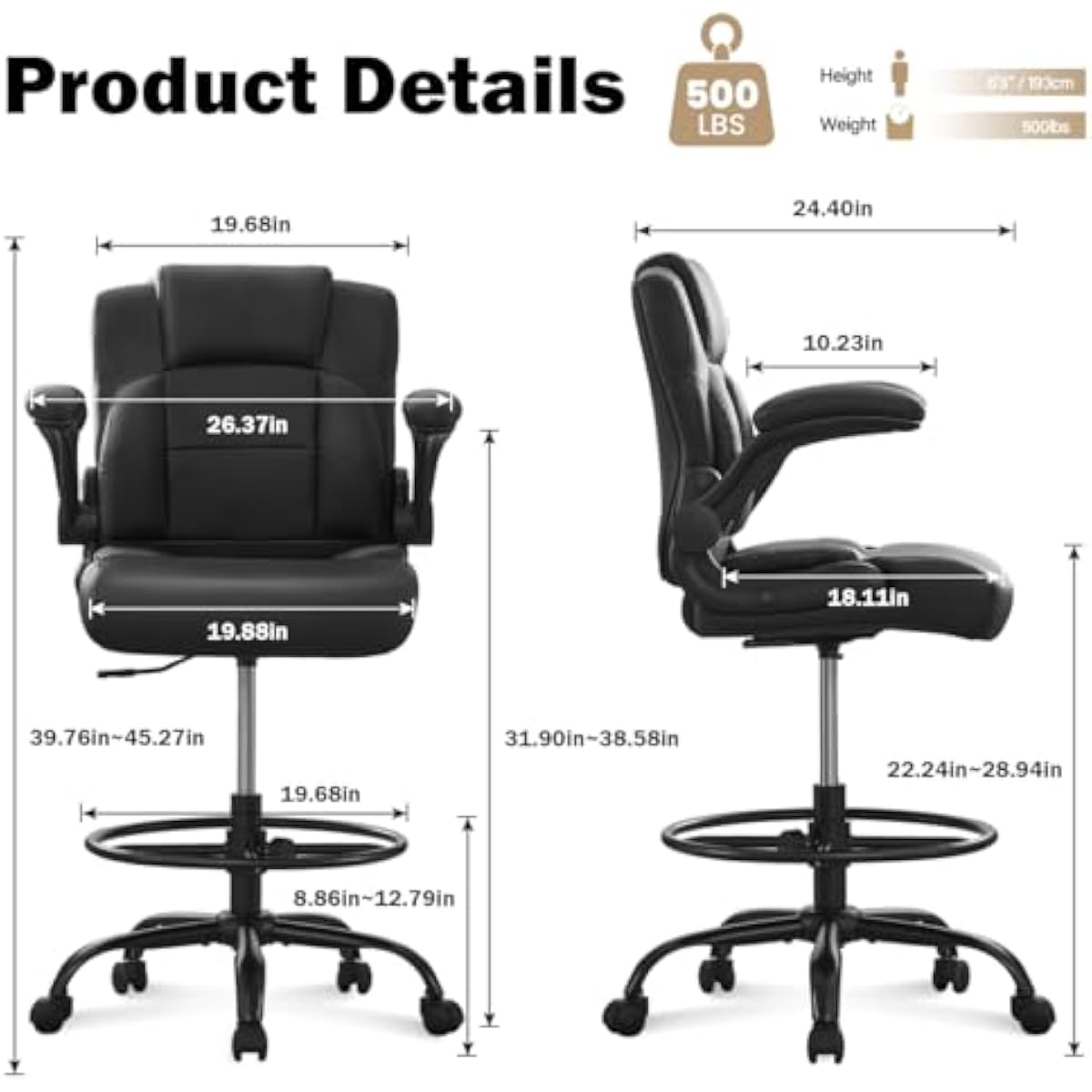 Banco alto ergonómico para mes - Rings avaliação e preço