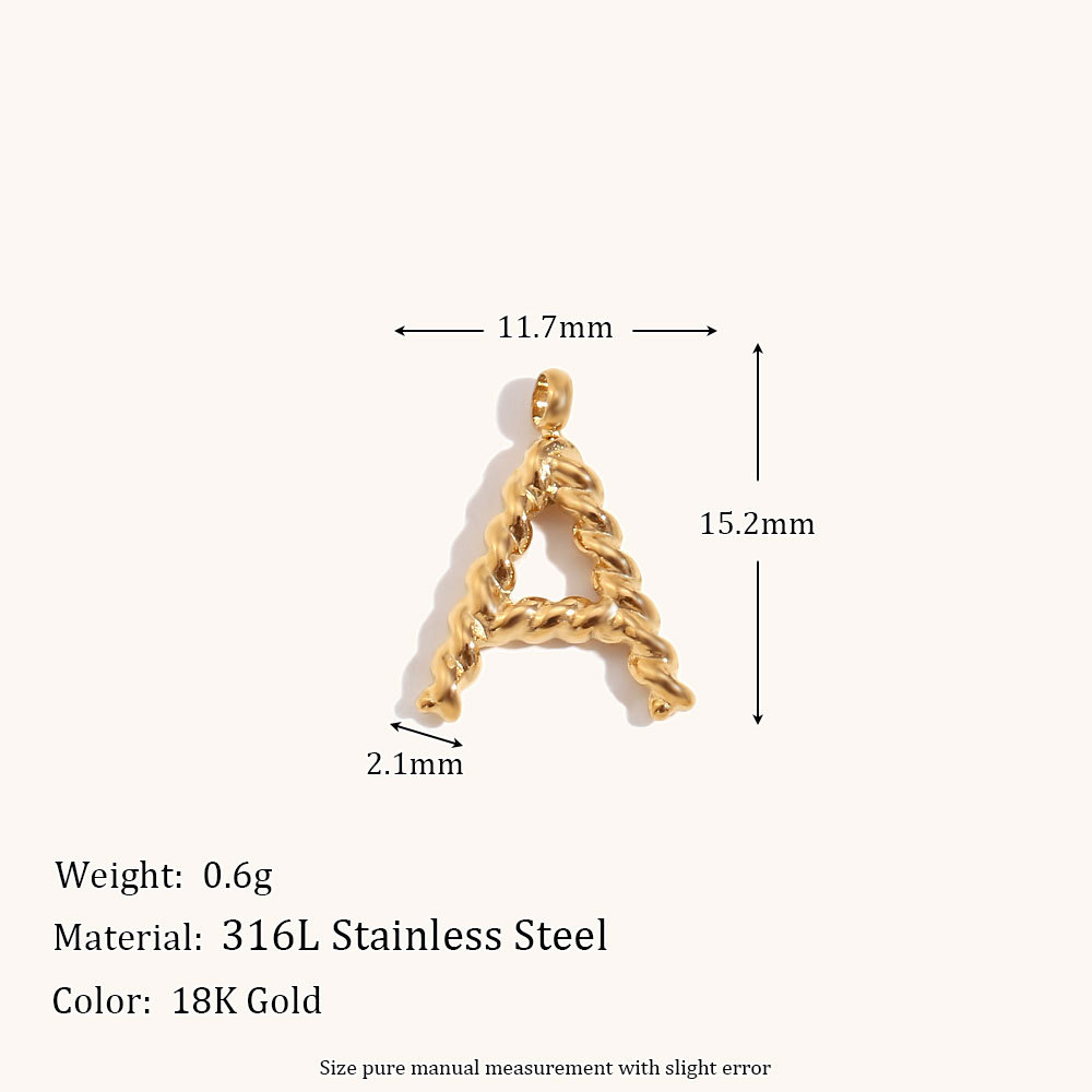 Colar personalizado com letras - Initial Letter Necklace 18K Gold avaliação e preço