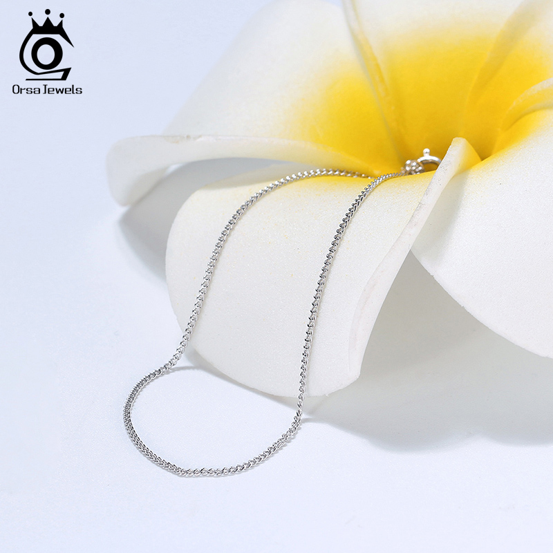 Orsa jóias italiano 925 prata  - 925 Sterling Silver Chain Necklace Men avaliação e preço