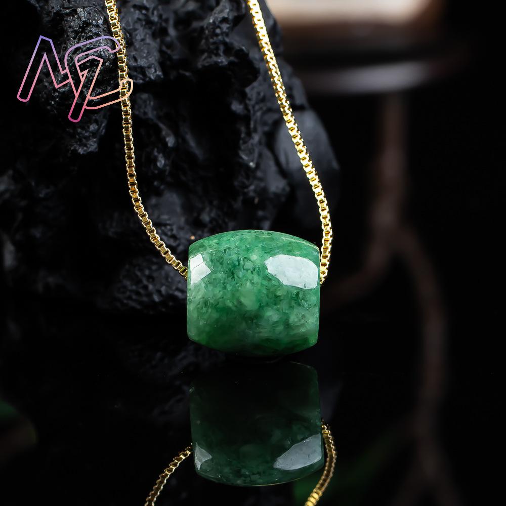 Natural real jade grânulo ping - Necklaces avaliação e preço